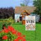 Hello Spring Floral Garden Flag 12x18 Inch Double Sided Burlap Outside, Flower Seasonal Sign Small Farmhouse Yard Outdoor Decoration